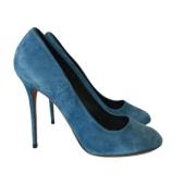 Pre-owned Suede heels Celine Vintage , Blue , Dames