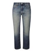 Originele Blauwe Jeans, Rechte Snit Levi's , Blue , Heren