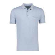 Blauwe poloshirt met korte mouwen Pierre Cardin , Blue , Heren