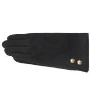 Cashmere Dameshandschoenen met Logo Knopen Ralph Lauren , Black , Dame...