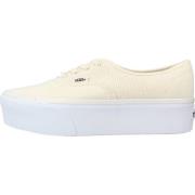 Stackform Sneakers voor stijlvolle vrouwen Vans , Beige , Dames