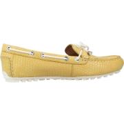 Sailor Shoes Geox , Yellow , Dames