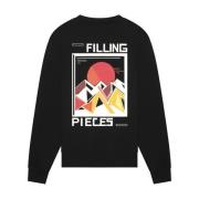 Sweatshirt Sunset Black Filling Pieces , Black , Unisex