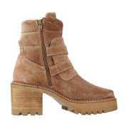 Heeled Boots Alpe , Brown , Dames