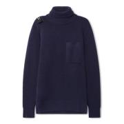 Navy Milano Gebreide Coltrui Ma.strum , Blue , Heren