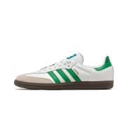 Samba OG Wit Groen Sneakers Adidas , White , Heren