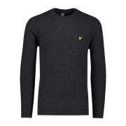 Grijze lamswollen trui Lyle & Scott , Gray , Heren