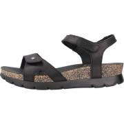 Stijlvolle Platte Sandalen Panama Jack , Black , Dames