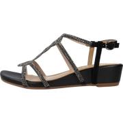 Flat Sandals Alma EN Pena , Black , Dames