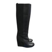 Pre-owned Leather boots Celine Vintage , Black , Dames