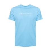 Blauwe 3D Address T-shirt Karl Lagerfeld , Blue , Heren