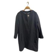 Pre-owned Wool outerwear Burberry Vintage , Black , Dames