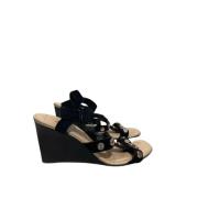 Pre-owned Suede sandals Balenciaga Vintage , Black , Dames