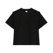 T-Shirt met Gestructureerde Schouders Isabel Marant Étoile , Black , D...