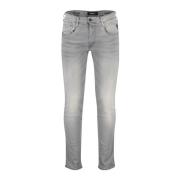 Grijze Denim 5-Pocket Broek Replay , Gray , Heren