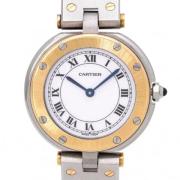 Pre-owned Stainless Steel watches Cartier Vintage , White , Unisex