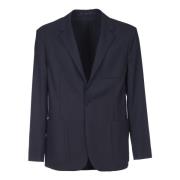 Blauwe Wollen Jas - Ss23 Collectie PS By Paul Smith , Blue , Heren