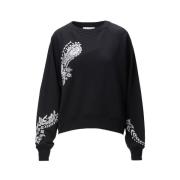Paisley Stitching Sweatshirt Lala Berlin , Black , Dames