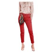 Curvy Fit Cargo Broek - Chile City Mason's , Red , Dames