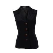 Voldoende zijden tops Versace Pre-owned , Black , Dames