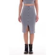 Midi Skirts Calvin Klein Jeans , Gray , Dames