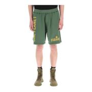 Comfortabele katoenen sweatshorts Dsquared2 , Green , Heren