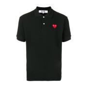 Zwarte Polo Comme des Garçons Play , Black , Heren