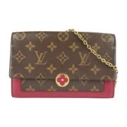 Pre-owned Canvas clutches Louis Vuitton Vintage , Brown , Dames