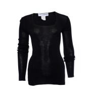 cotton stretch top Dolce & Gabbana Pre-owned , Black , Dames