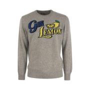 GYN Lemon wollen en kasjmier trui MC2 Saint Barth , Gray , Heren