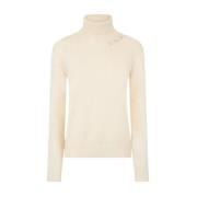 Cashmere Mix Coltrui Jersey MC2 Saint Barth , White , Dames