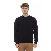 Crewneck Sweater, Lange Mouwen, Regular Fit Alpha Studio , Black , Her...