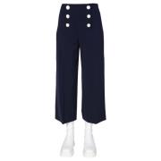 Wide Trousers Boutique Moschino , Blue , Dames