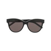 Stijlvolle Elegantie Zonnebril Saint Laurent , Black , Dames