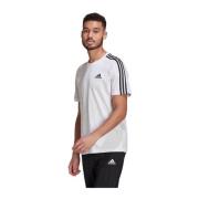 M 3S SJ Tee, Heren Sportshirt Adidas , White , Heren