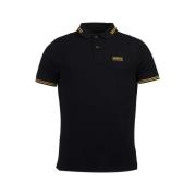 Essential Tipped Polo Barbour , Black , Heren
