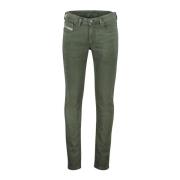 Groene Denim 5-Pocket Jeans Diesel , Green , Heren