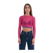Stijlvolle longsleeve top Dsquared2 , Pink , Dames