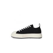 Katoenen Canvas Veterschoenen Dsquared2 , Black , Heren