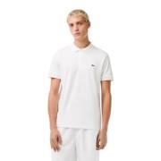 Korte Mouw Polo Shirt Lacoste , White , Heren