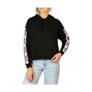 Casual Street Style Sweatshirt Moschino , Black , Dames