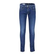 Donkerblauwe denim broek Replay , Blue , Heren