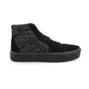 SK8 Sneakers Unisex Stof Suede Rubber Vans , Black , Heren