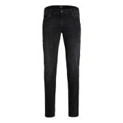 Zwarte Slim-fit Jeans voor Heren Jack & Jones , Black , Heren