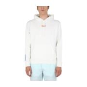 Hoodie met geborduurd logo Alexander McQueen , White , Heren