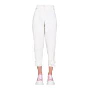 Cropped broek Alexander McQueen , White , Dames