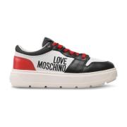 Trendy Damessneakers Love Moschino , White , Dames