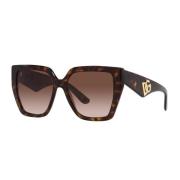 Dg4438 DG CrossedLarge Zonnebril Dolce & Gabbana , Brown , Dames