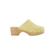 Leather flats aeyde , Yellow , Dames