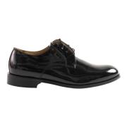 Platte schoenen van lakleer Antica Cuoieria , Black , Heren